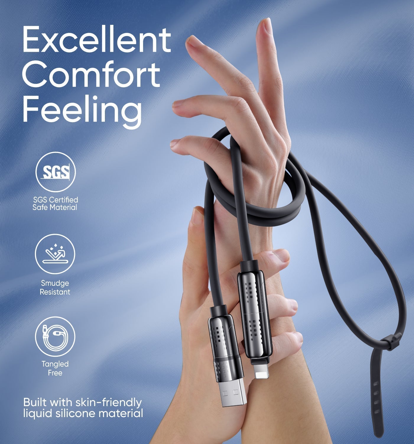 ⚡4-in-1 USB Charging Cable fast charging