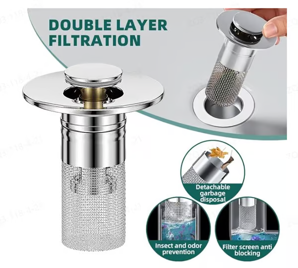 🏆Last Day Promotion 49% OFF🏆Pop Up Sink Drain Strainer--🛀Removes odors and prevents blockages