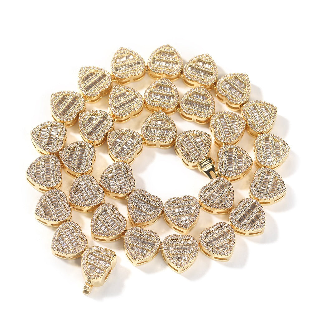 Golden white zirconium 16inch