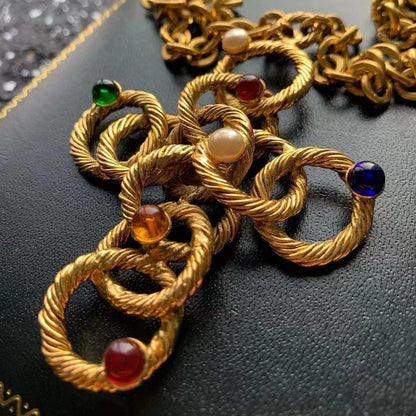 Medieval Vintage Fragrant Home Vegetarian Gold Cross Chain with High Grade and Unique Necklace