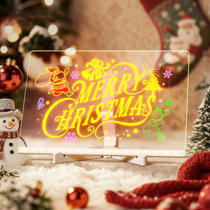 Kids LED Drawing Board 🎉 50% OFF Holiday Sale! ✨ Light-Up Acrylic Dry Erase Board for Creative Fun
