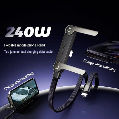 2-in-1 Invisible Holder Charger Cable with Stand-⚡️240w super fast charging