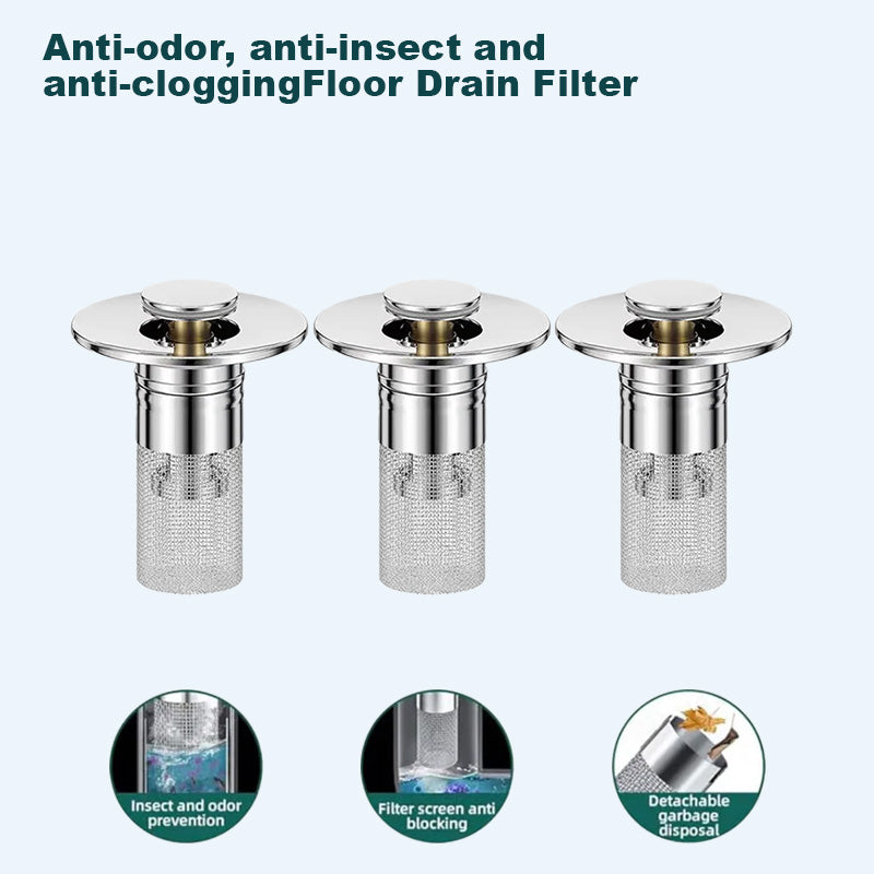 🏆Last Day Promotion 49% OFF🏆Pop Up Sink Drain Strainer--🛀Removes odors and prevents blockages