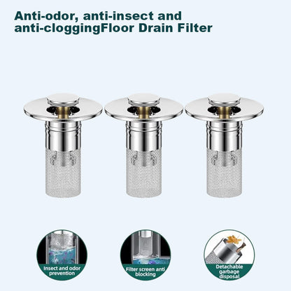 🏆Last Day Promotion 49% OFF🏆Pop Up Sink Drain Strainer--🛀Removes odors and prevents blockages